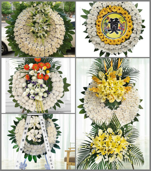 福建三明永安市青水畲族乡新村村花圈速递